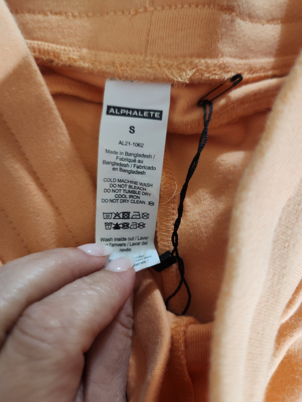 Alphalete Women's Peach Drawstring Shorts - Picture 2 of 6